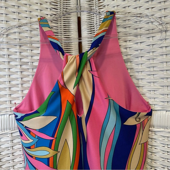 R & K Floral Sleeveless Dress M - Picture 3 of 6